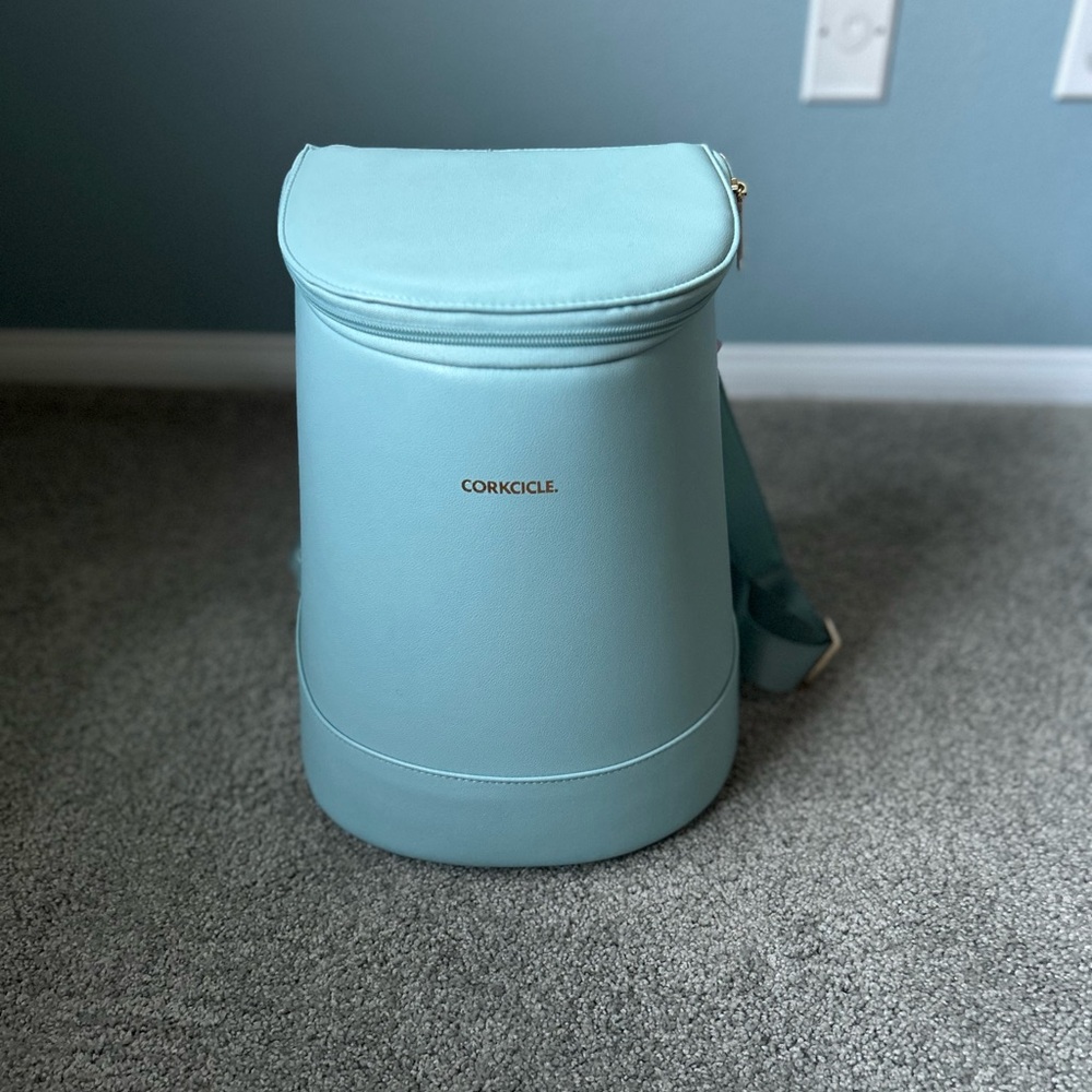Corkcicle Light Blue Backpack Cooler